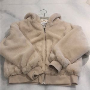 Topshop brand... soft cozy plush zip up hoody